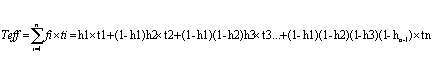 Formula: Tiempo de acceso efectivo
